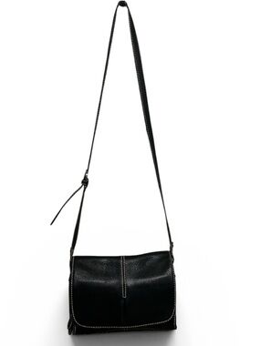 Coldwater Creek Black Genuine Leather Crossbody Bag - Good Condition